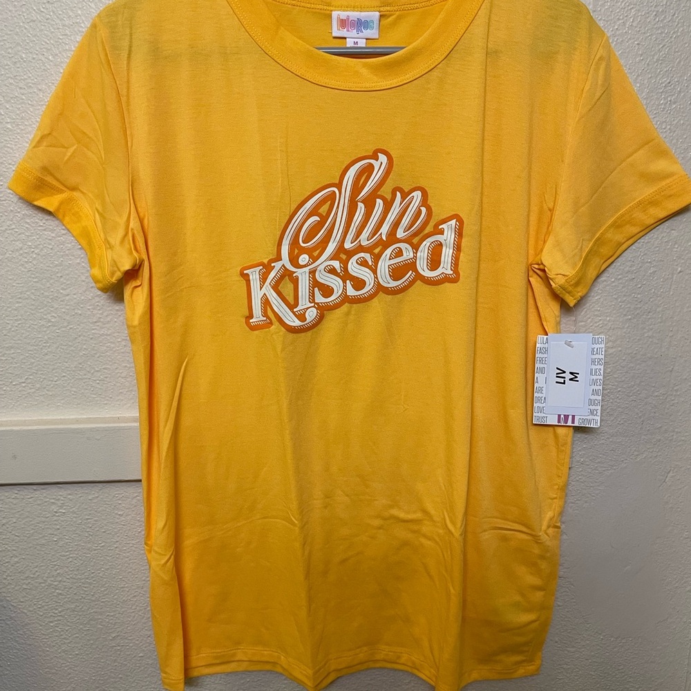 LuLaRoe Yellow 'Sun Kissed' Short Sleeve Tee